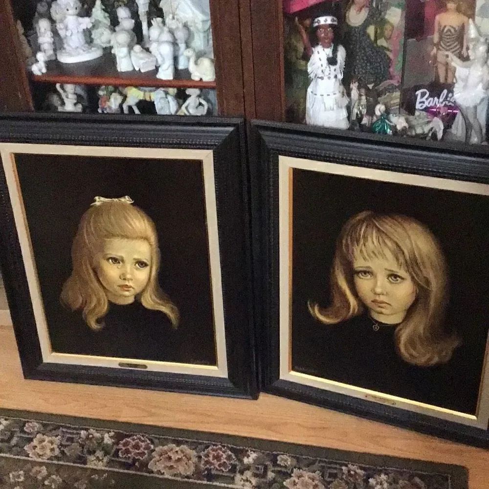 Spencer said girl portraits The Tear and The Locket￼ 22 1/2X 27